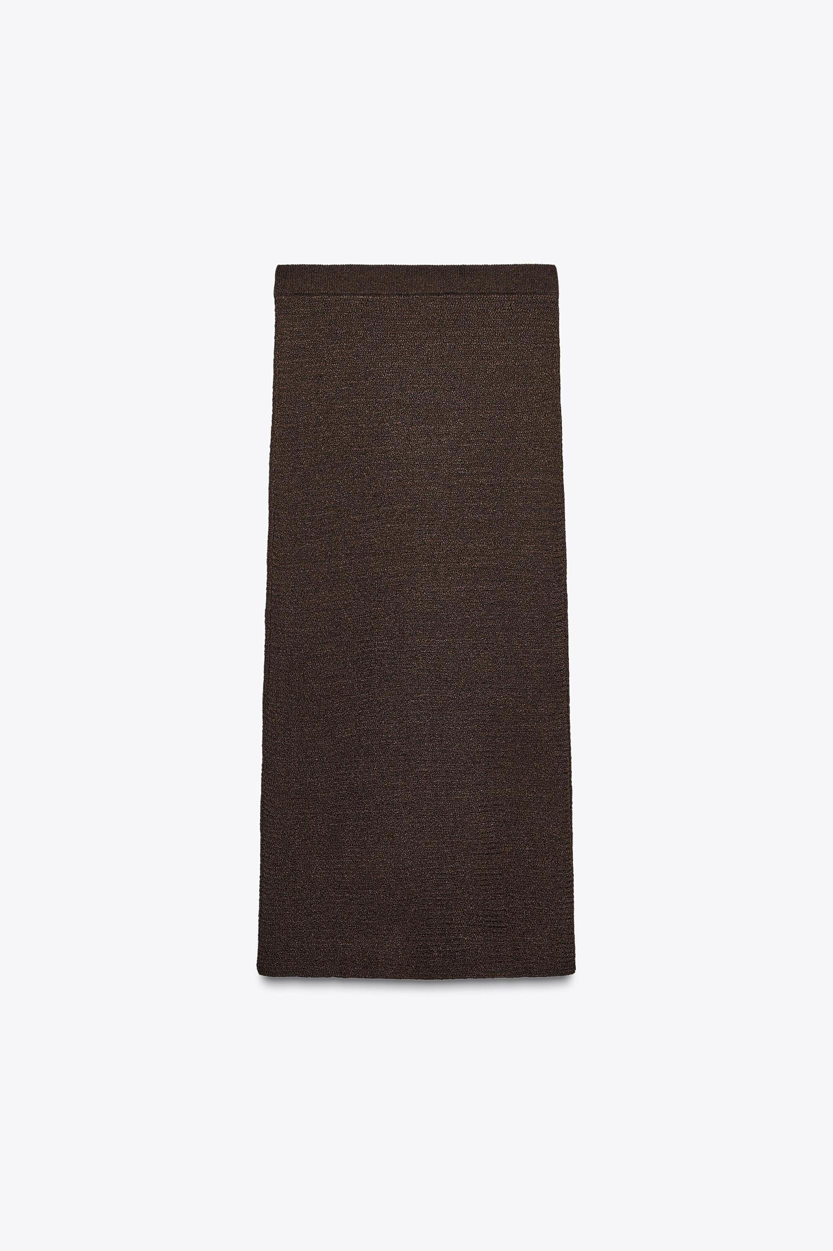TEXTURED KNIT MAXI SKIRT Product Image