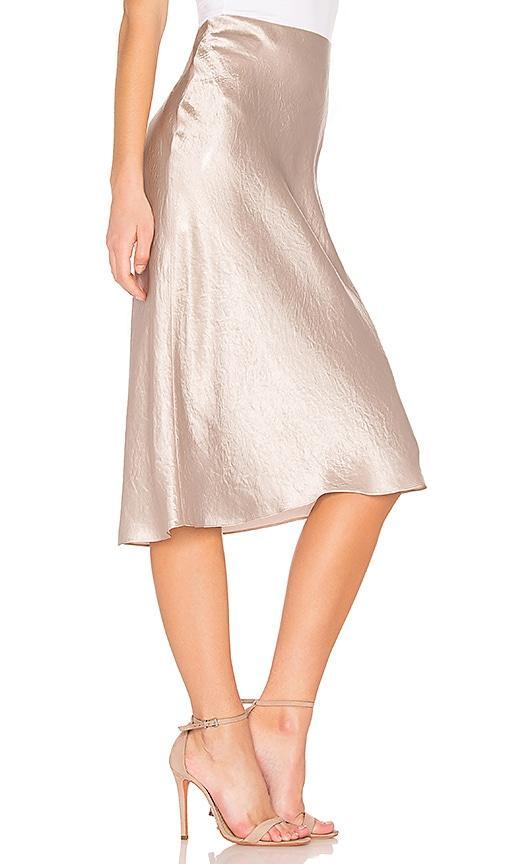 Womens Satin Midi-Skirt Product Image