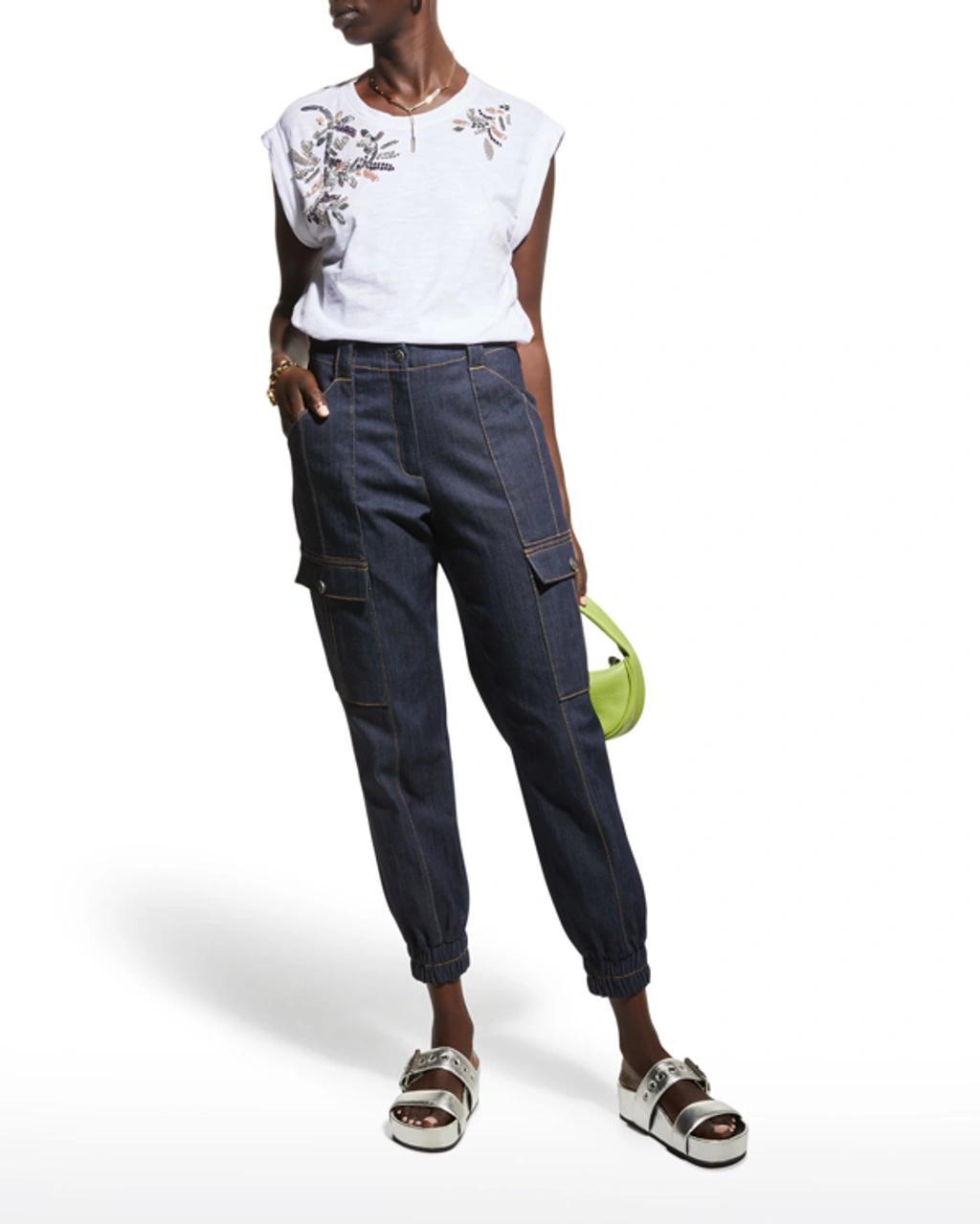 Kelly Denim Cargo Pants Product Image