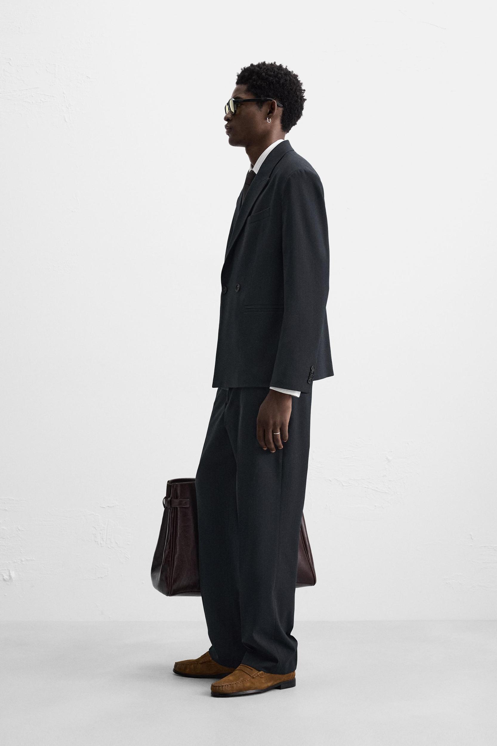 PINSTRIPE SUIT PANTS Product Image