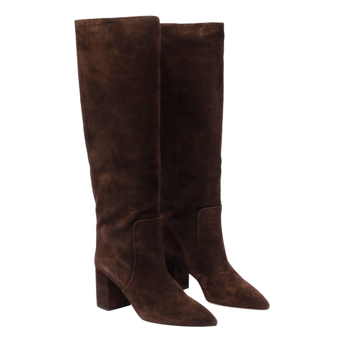 Suede Boots In Brown Product Image