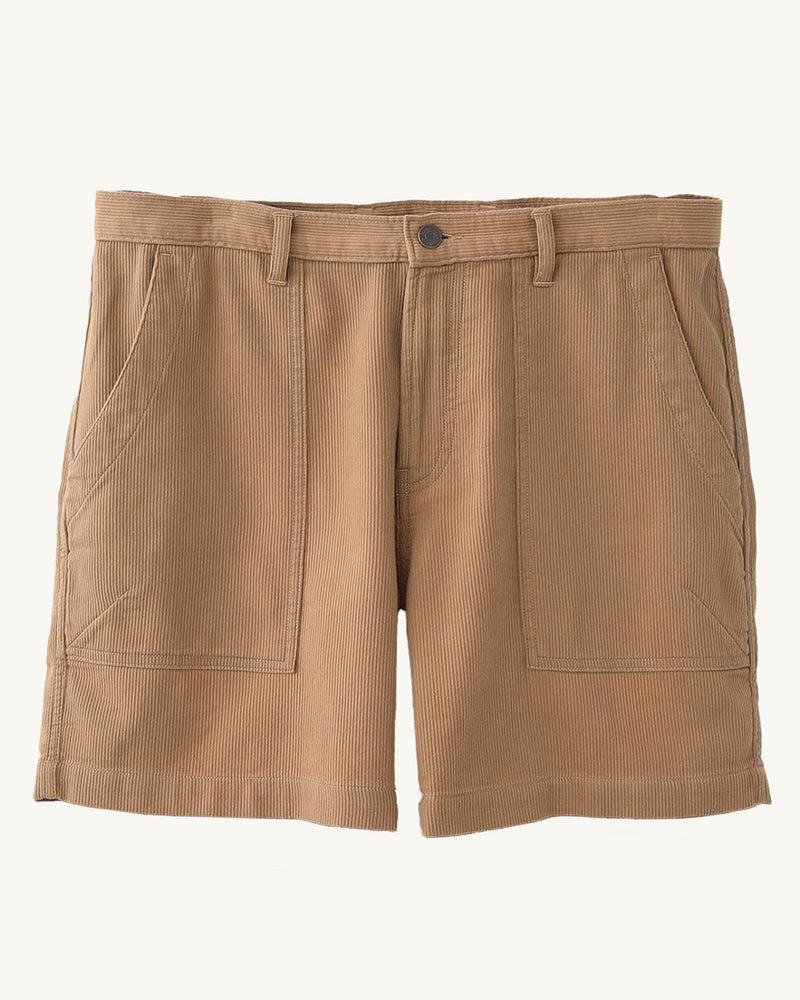 Bedford Cord Camp Pocket Shorts - Khaki Product Image