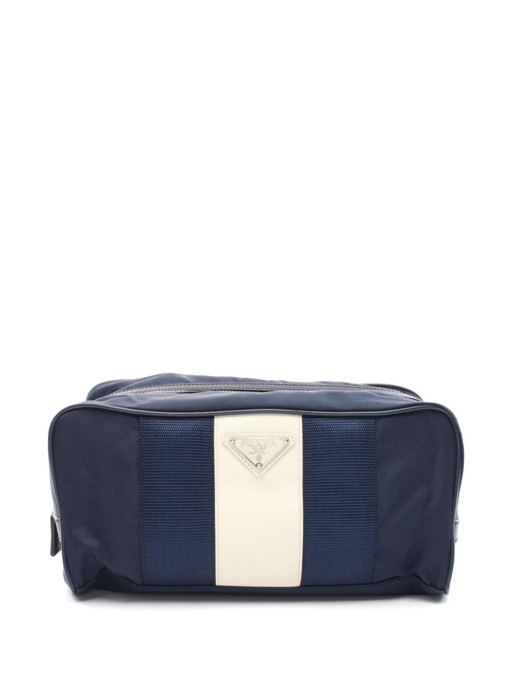 2000s Enamel triangle logo clutch bag  Product Image