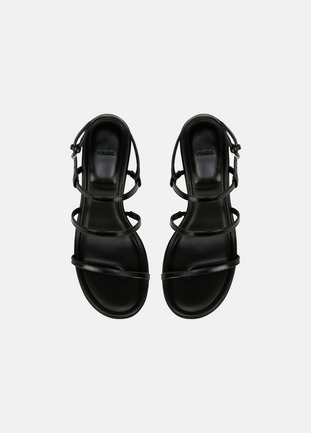Womens Josie Leather Strappy Heeled Sandal, Militaire, Size 6.5 Vince Product Image