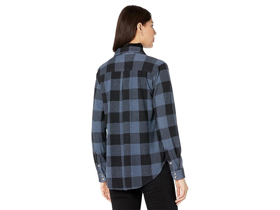 Dylan by True Grit Railey Sweater Knit Long Sleeve Scout Plaid Shirt Shacket Women's Clothing Product Image