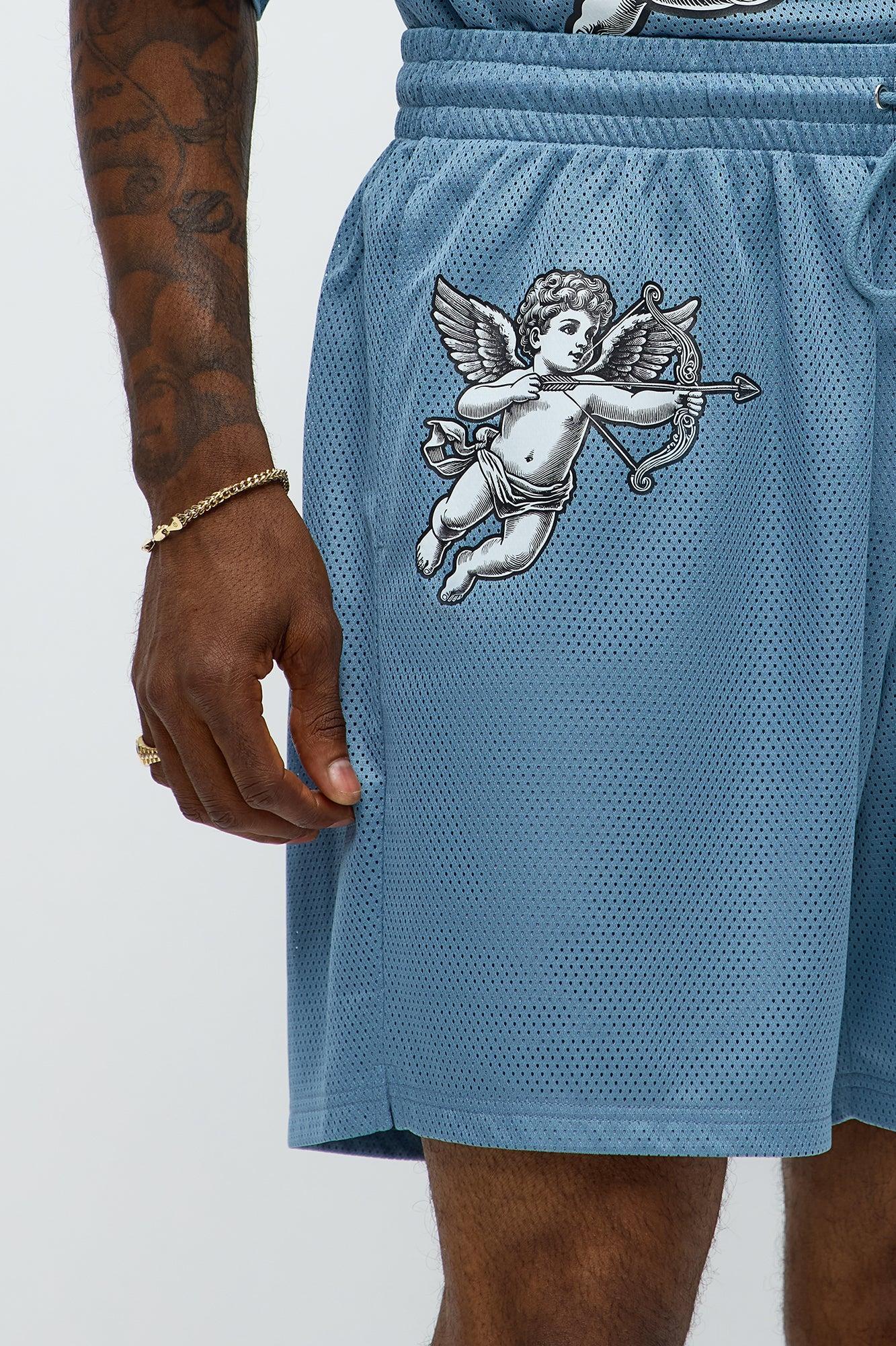 Relaxed Gods Favorite Shorts - Dusty Blue Product Image
