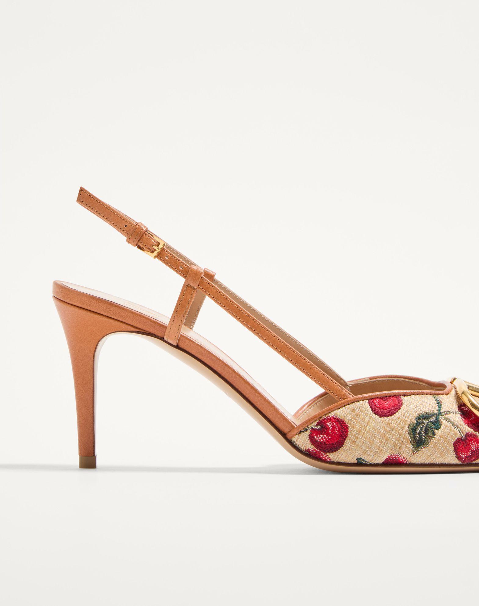 Vlogo Signature Slingback Pumps In Cherryfic Pattern 80Mm Product Image
