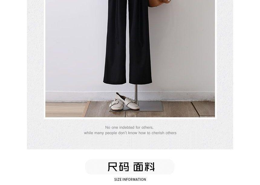 High Waist Wide Leg Dress Pants Product Image