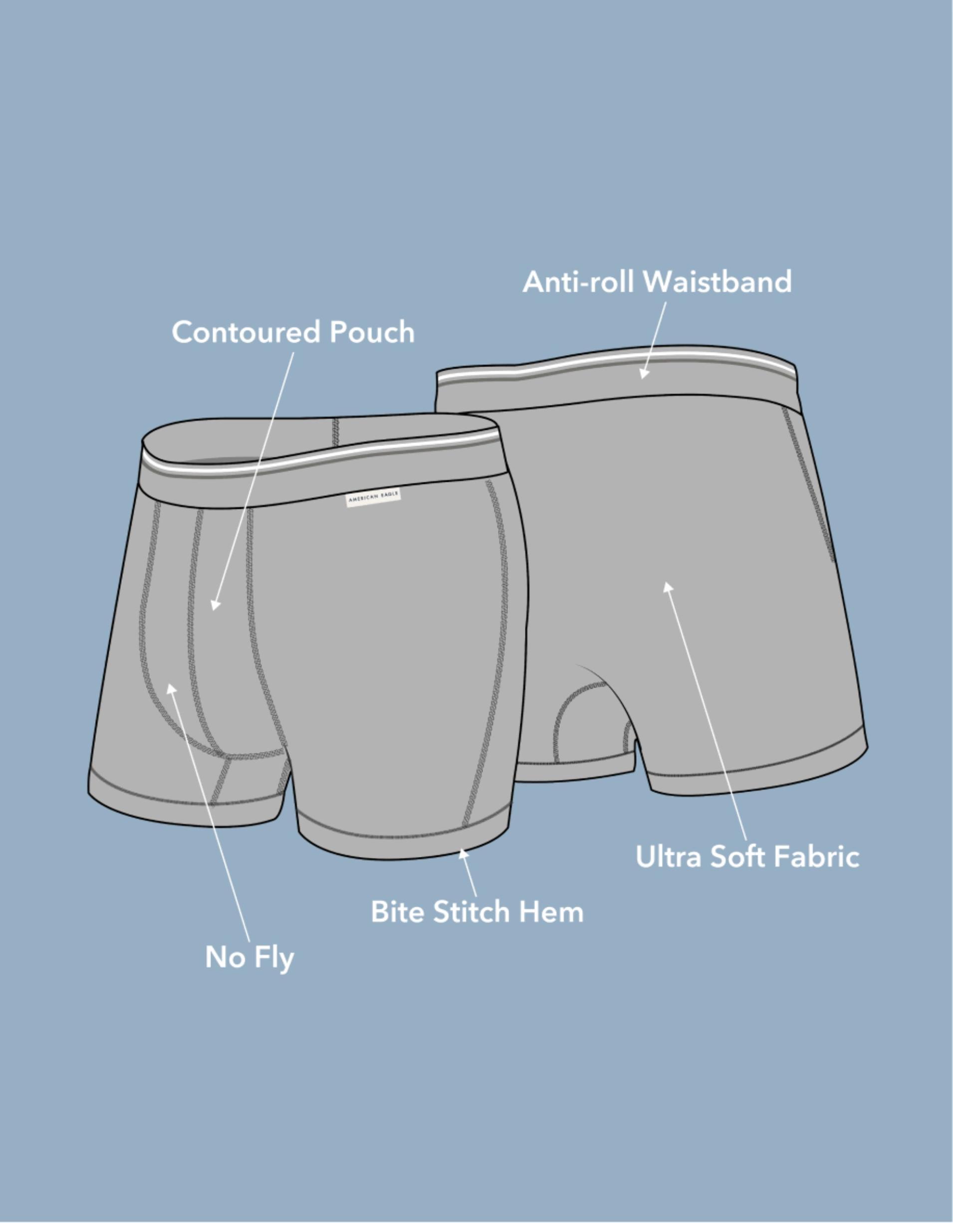 AEO Men's Tropical 6" Ultra Soft Boxer Brief Product Image