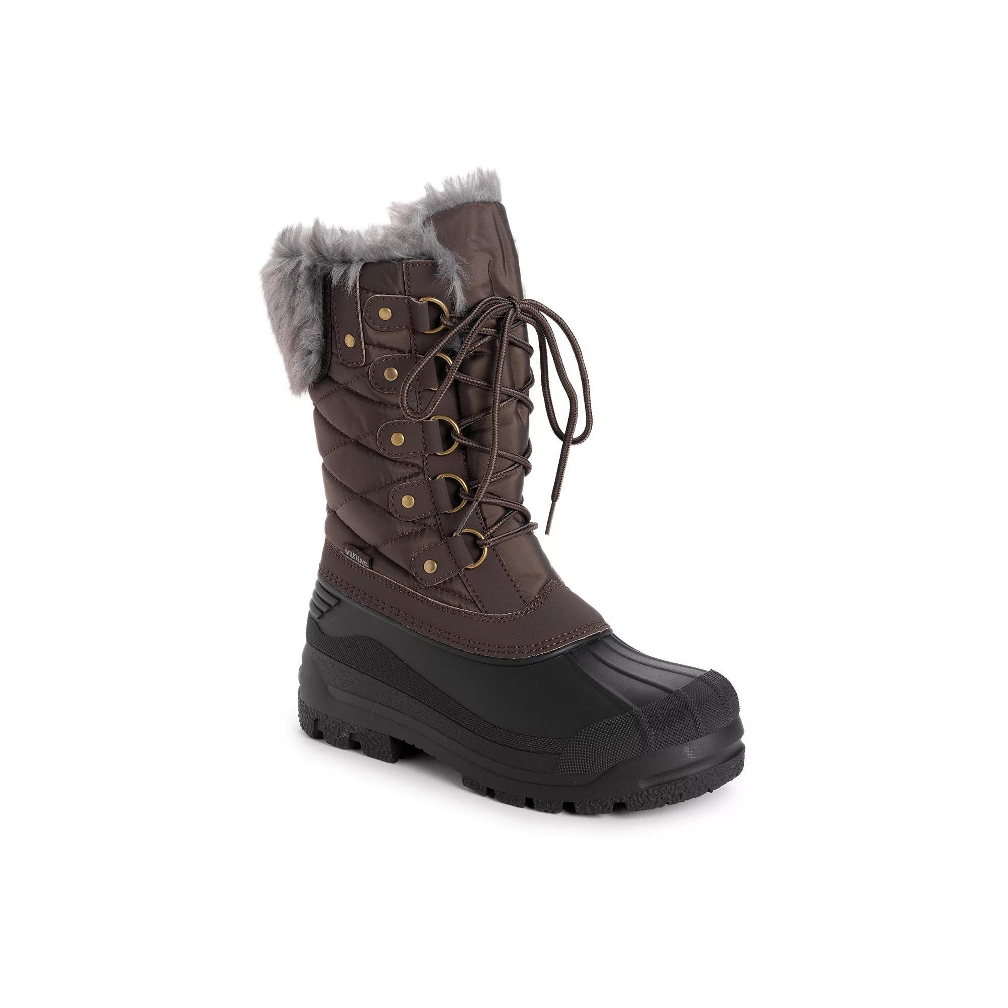 MUK LUKS Womens Palmer Paige Boots Brown Product Image