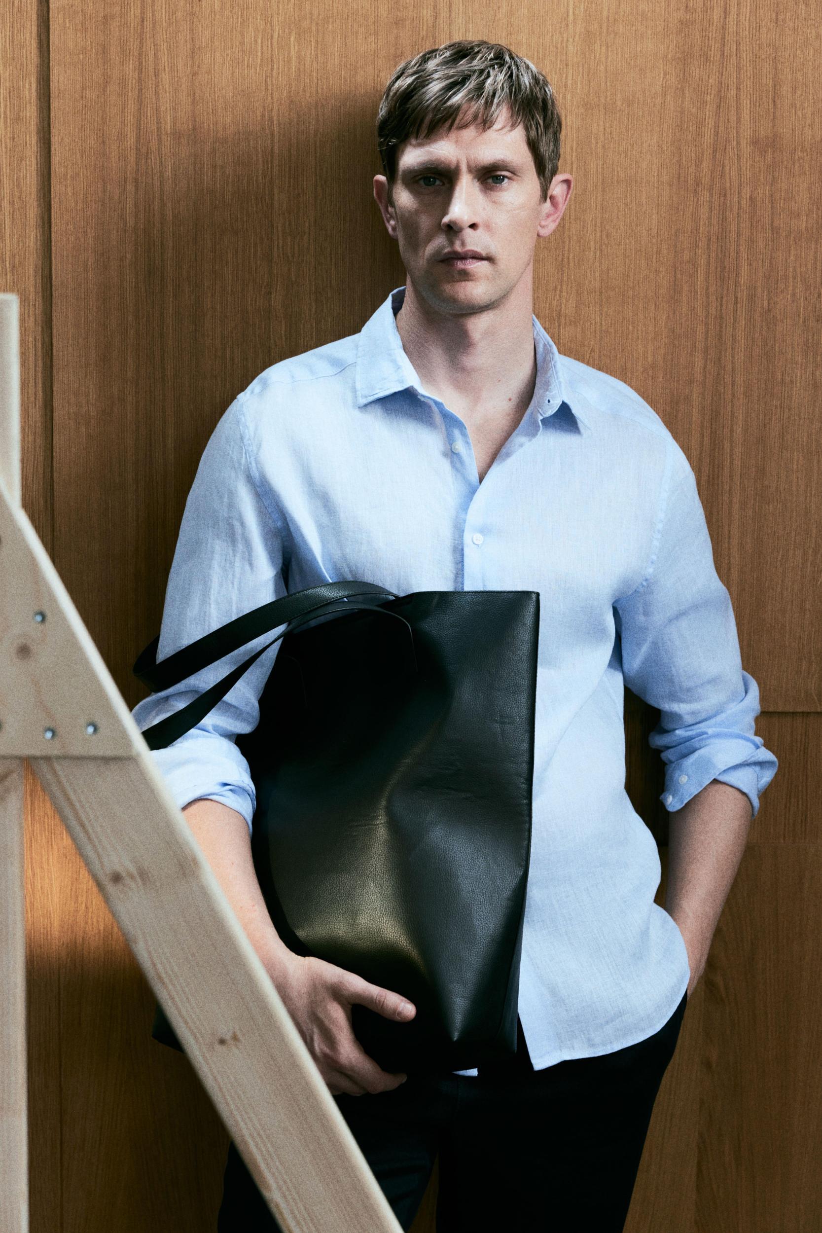 Slim Fit Linen Shirt Product Image
