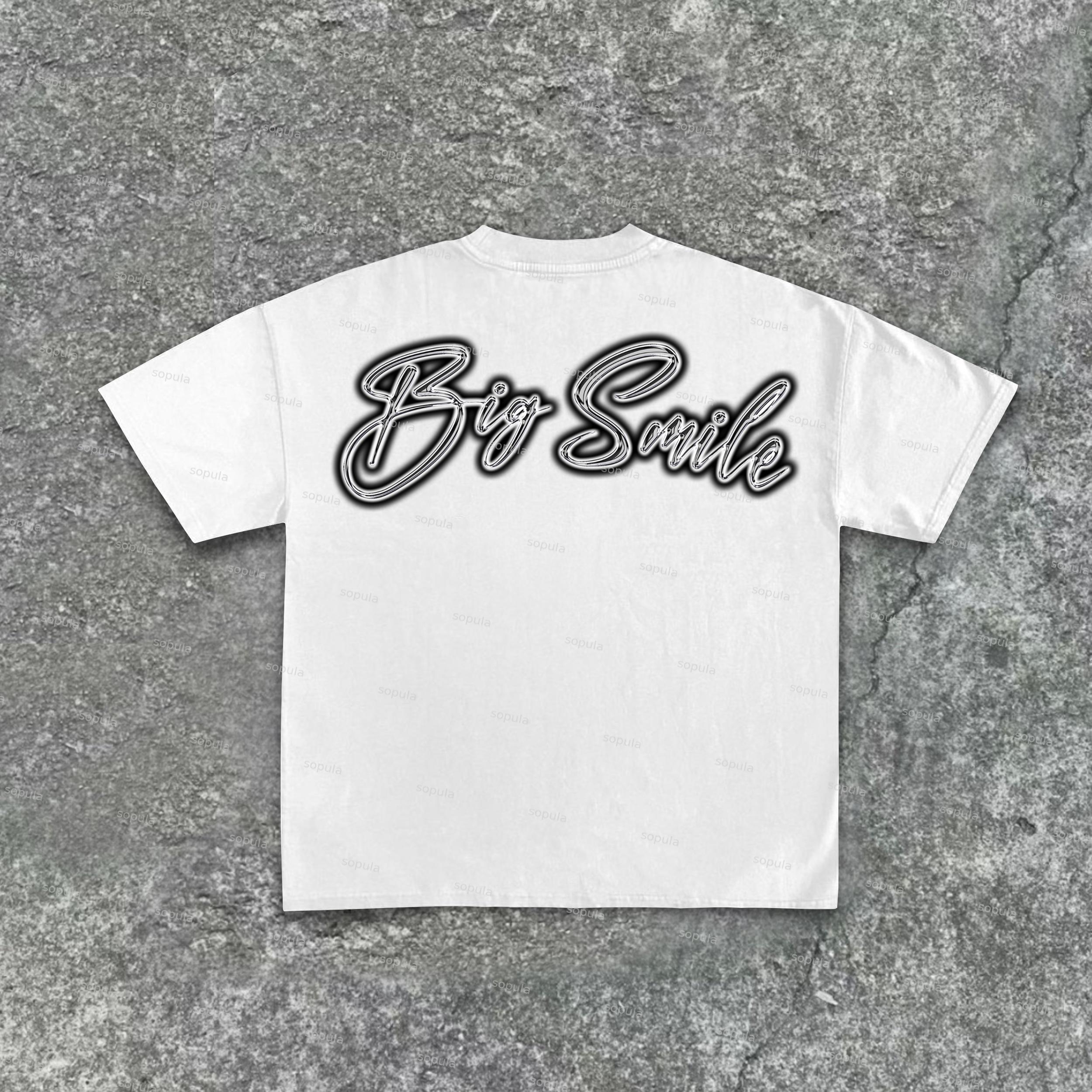 Men's Smiling Diamond Braces Graphics Cotton Casual T-Shirt Product Image