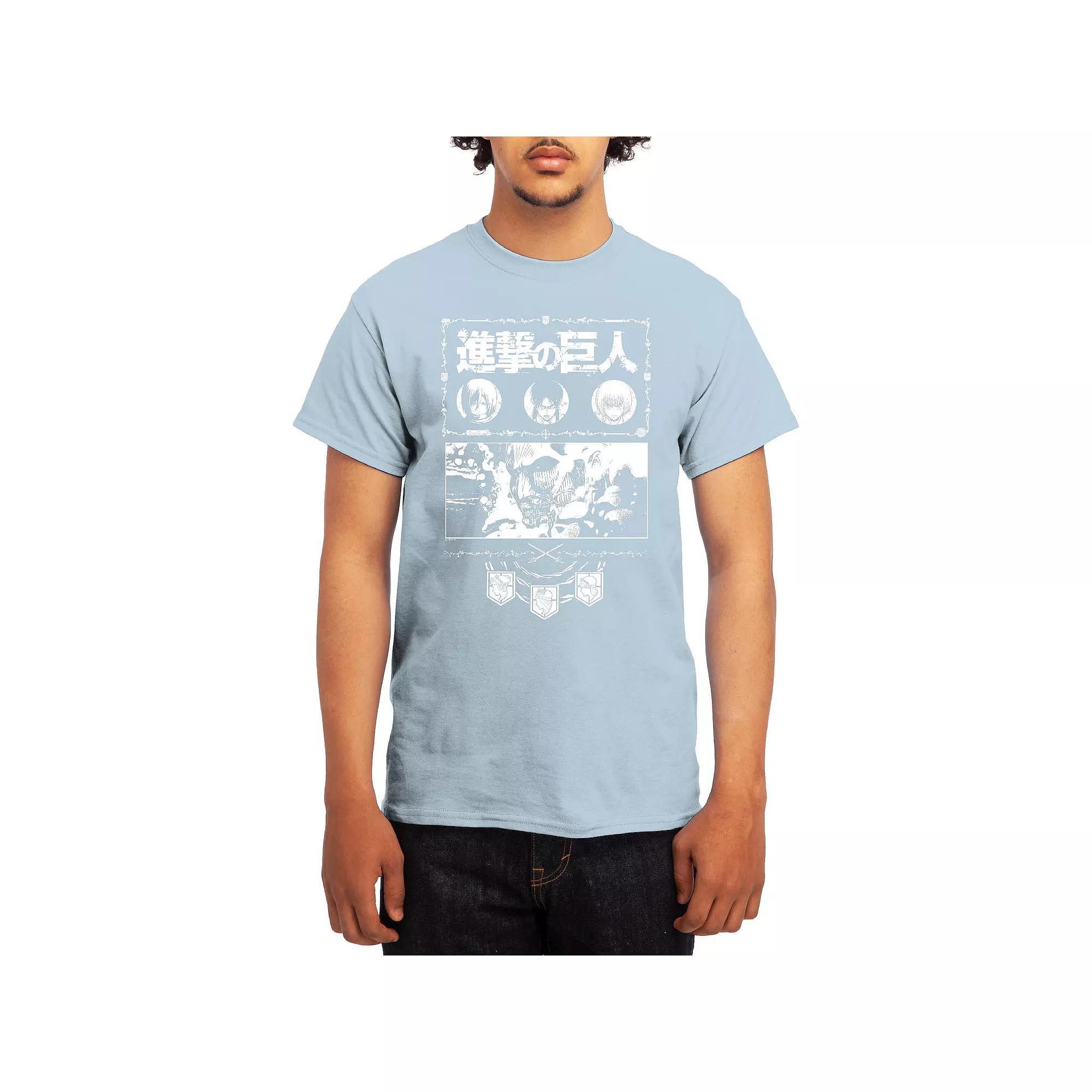 Men's Attack on Titan Ornate Collage Graphic Tee, Boy's, Size: Small, Red Product Image