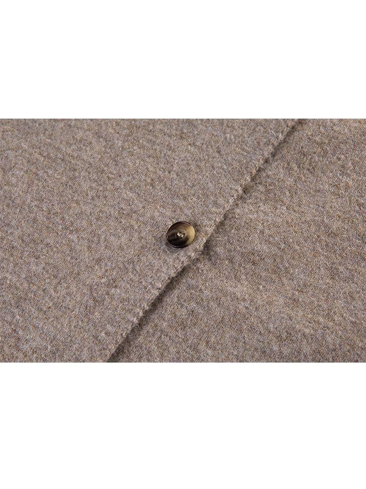 Collared Plain Cardigan Product Image