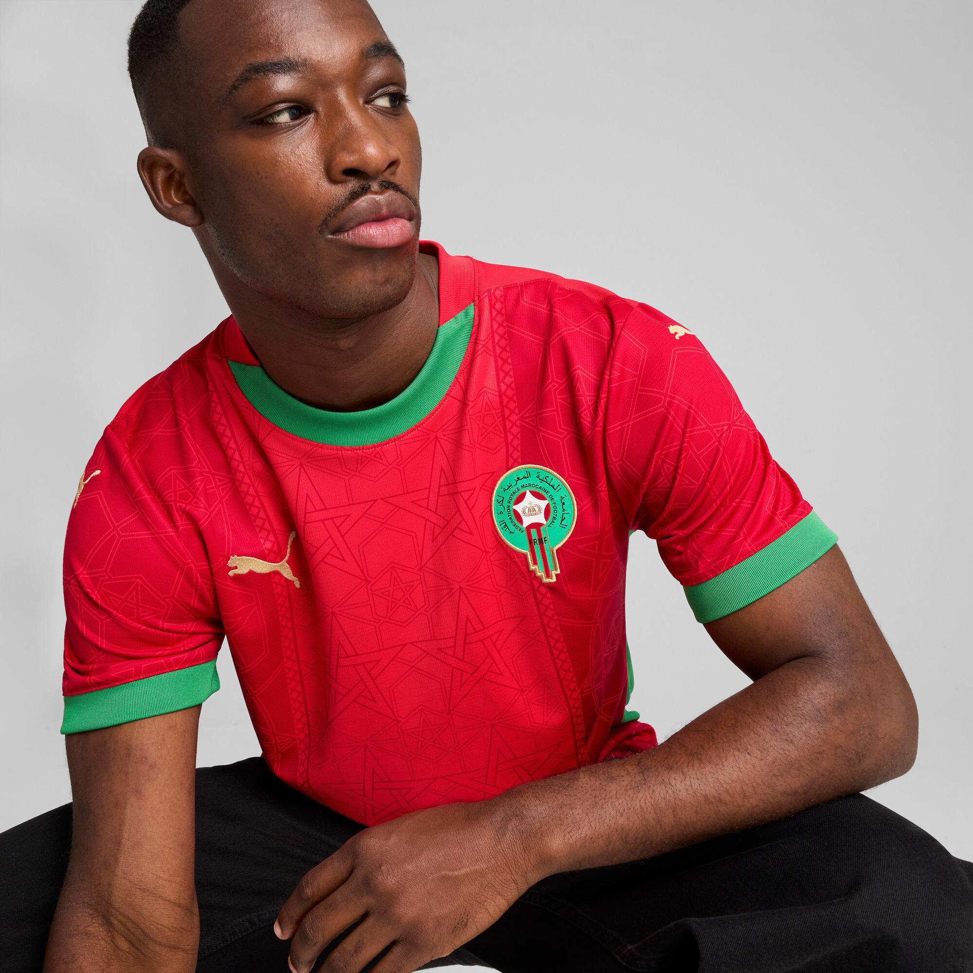 Morocco 2025 Men's Home Replica Soccer Jersey Product Image