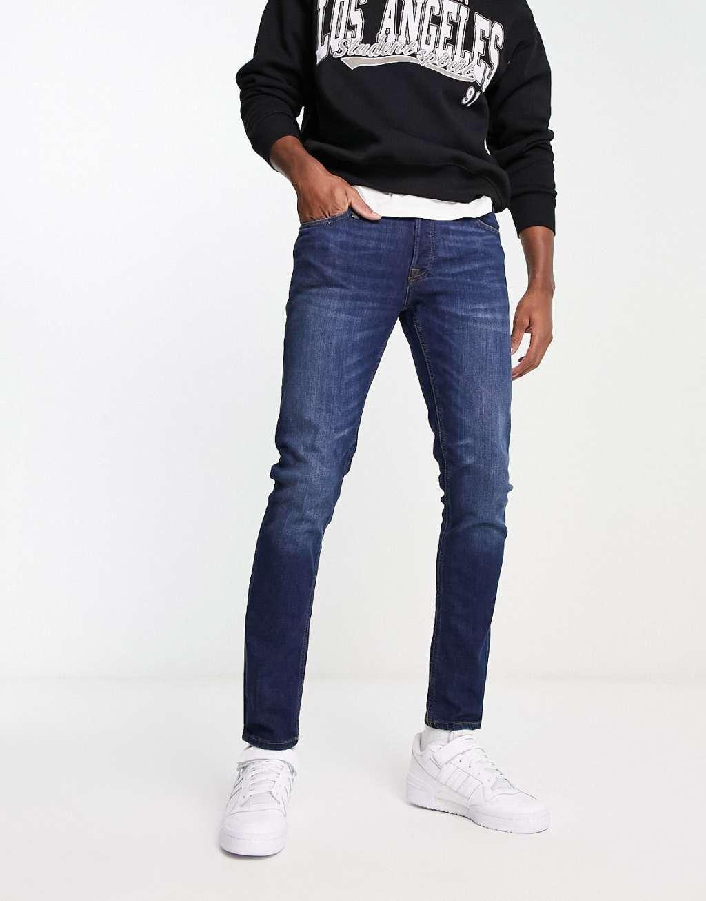 Jack & Jones Intelligence Liam slim fit jean in medium wash   Product Image