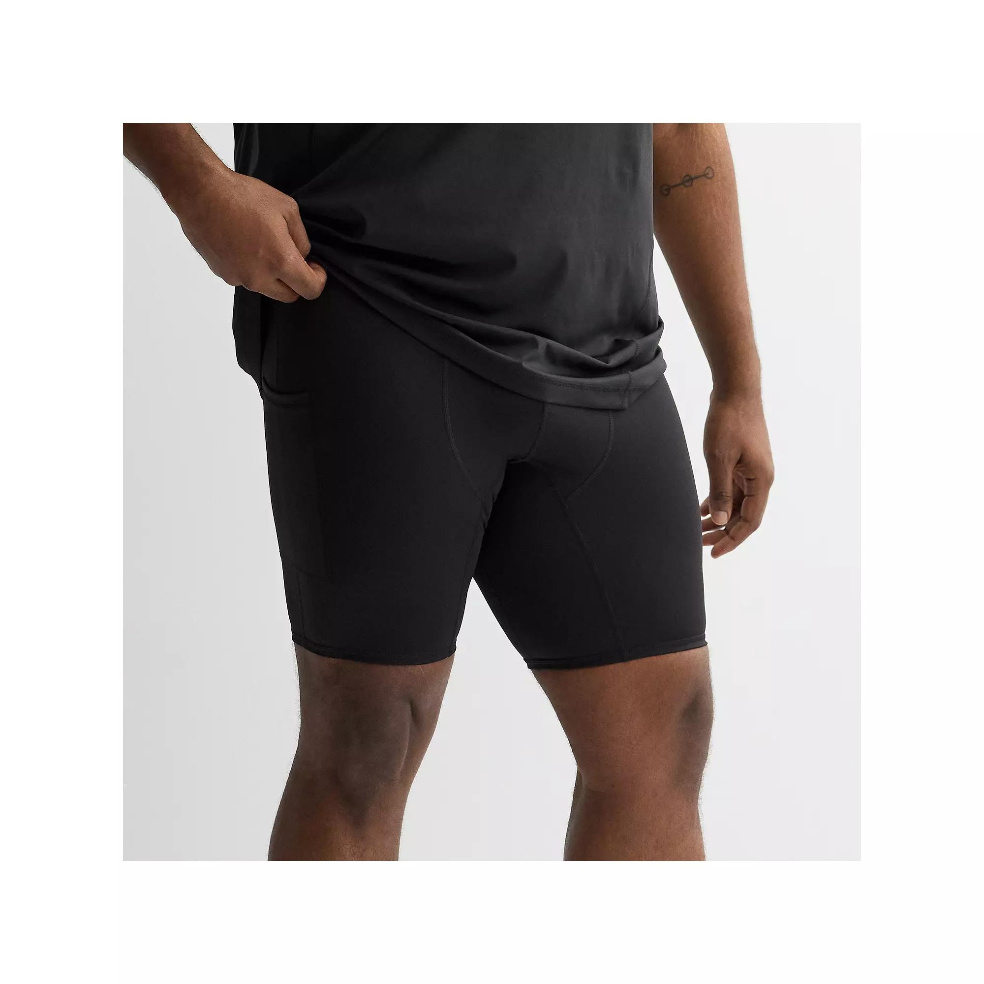 Big & Tall Tek Gear® Base Layer Shorts, Men's, Size: Medium Tall, Mineral Black Product Image