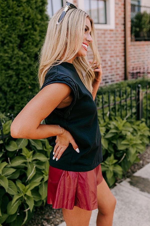 VIP Outing Shift Top in Black Product Image
