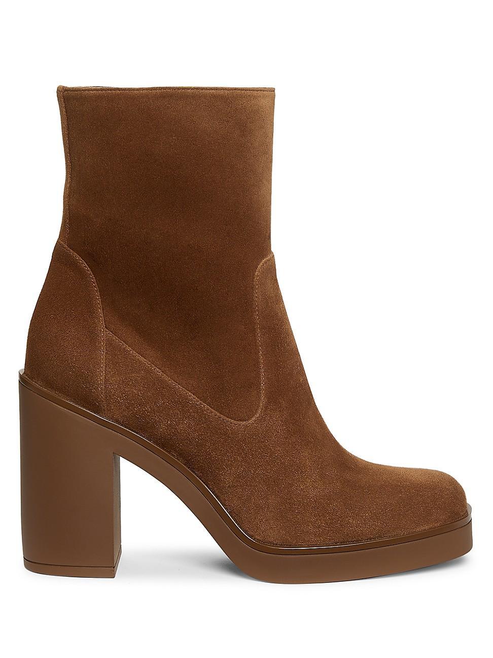Stuart Weitzman Womens Bethenny 80 Block Heel Booties Product Image