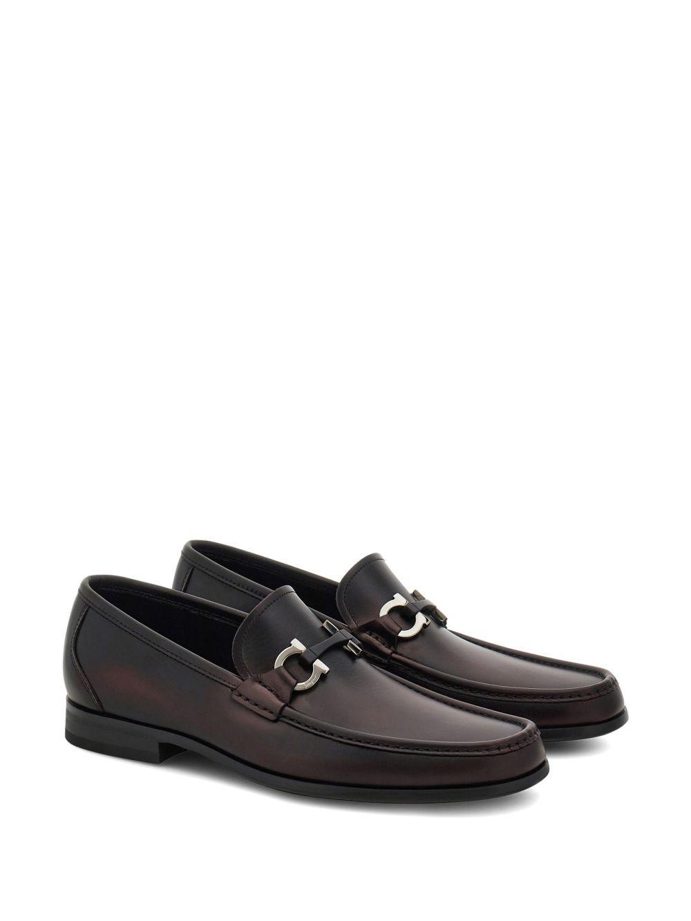 Gancini-plaque loafers Product Image