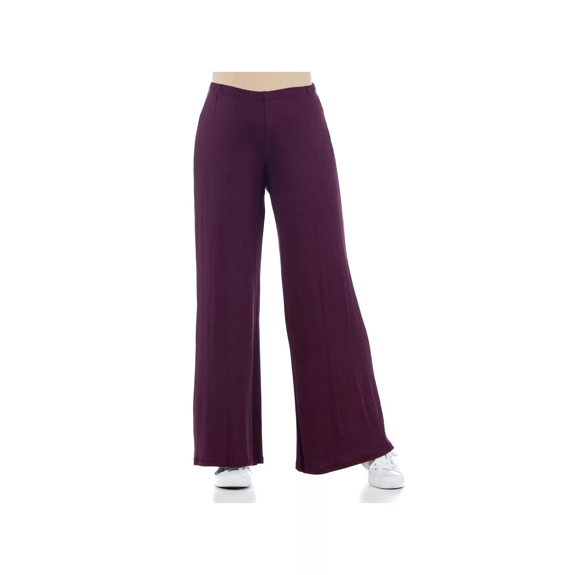 Maternity 24Seven Comfort Apparel Palazzo Lounge Pants, Womens Product Image