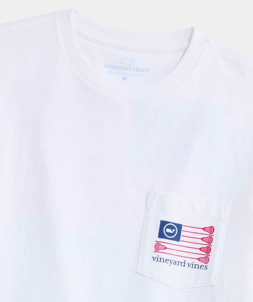 USA Lacrosse Flag Short-Sleeve Pocket Tee Product Image