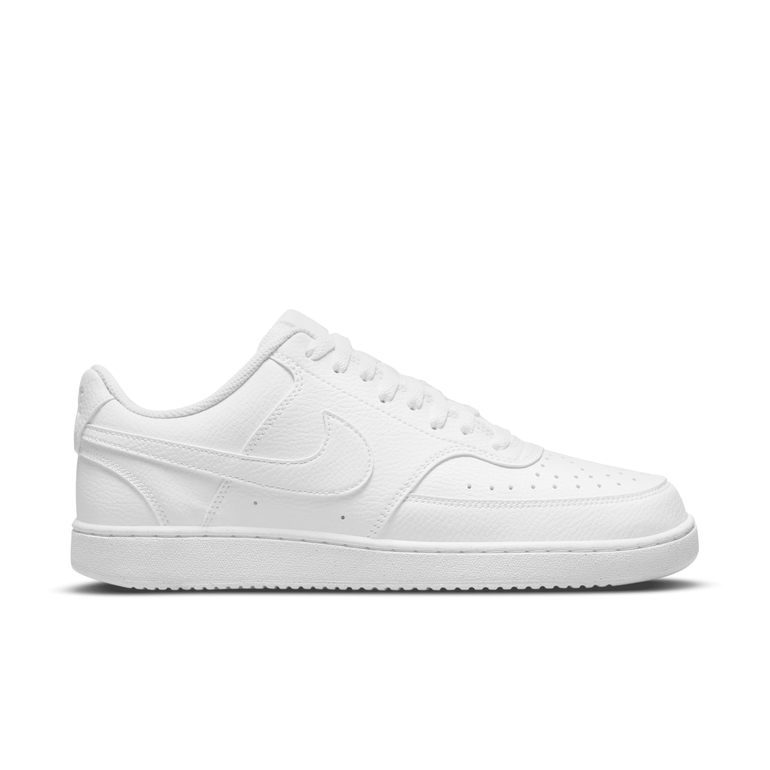 Nike Men's Court Vision Low Next Nature Casual Shoes in Black/Black Size 11.5 Leather Product Image