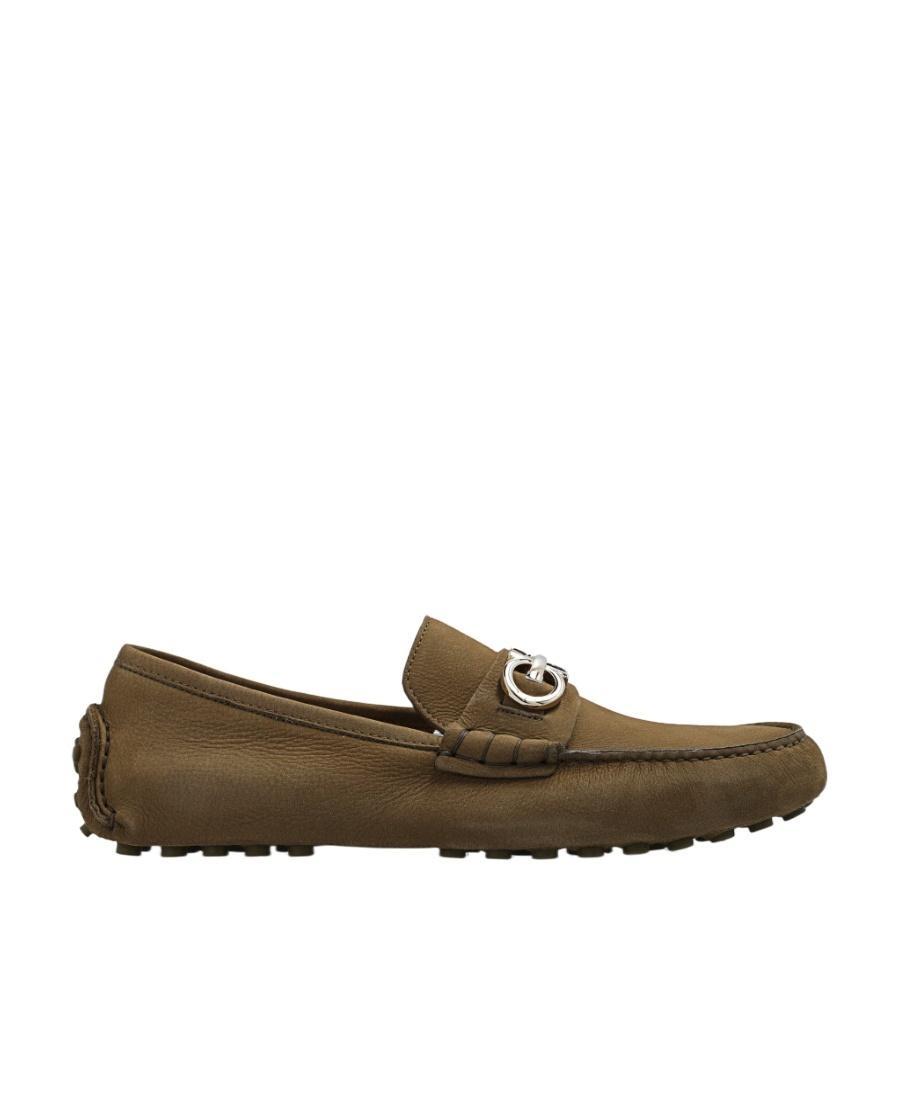 FERRAGAMO Logo Love Shoes In Green Product Image