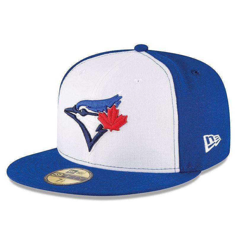 Men's New Era White/Royal Toronto Blue Jays 2017 Authentic Collection On-Field 59FIFTY Fitted Hat, Size: 7 5/8, Jay White Product Image