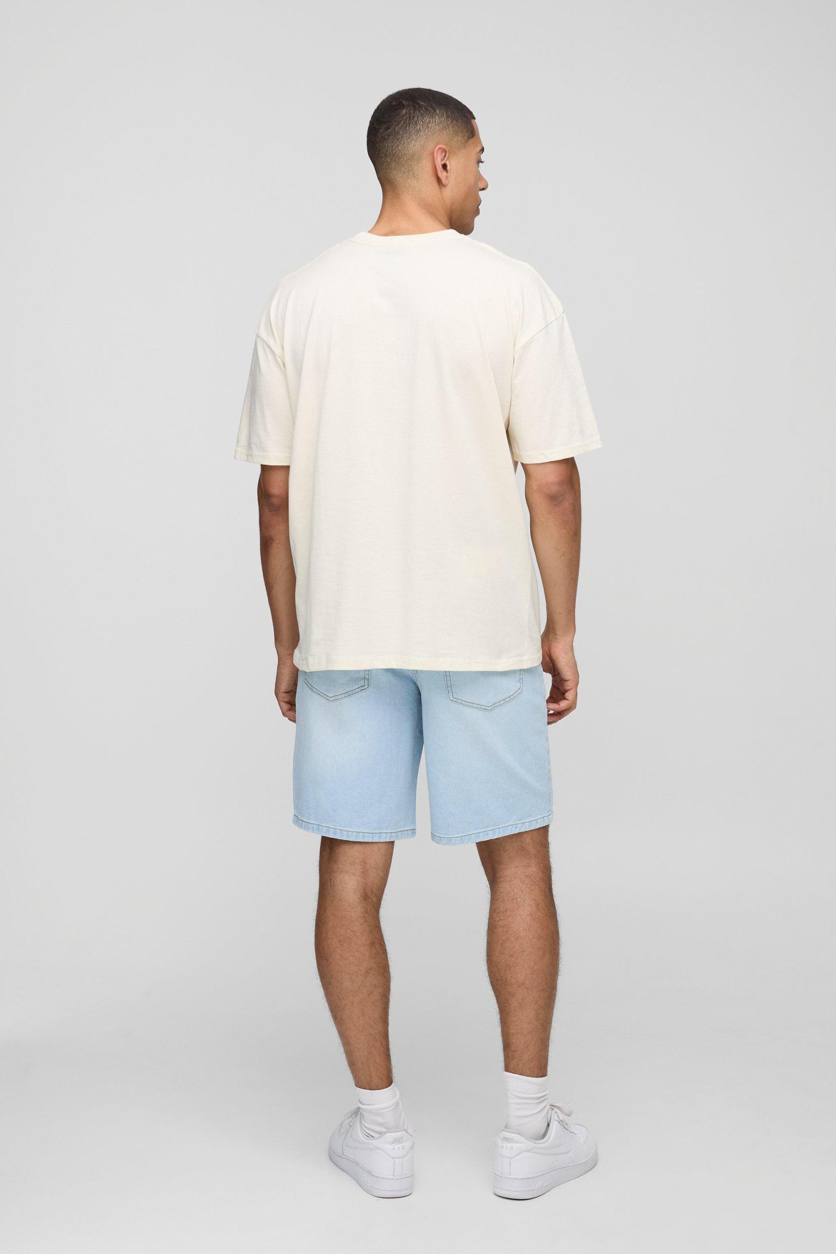 Oversized Olive Print T-Shirt | boohooMAN USA Product Image