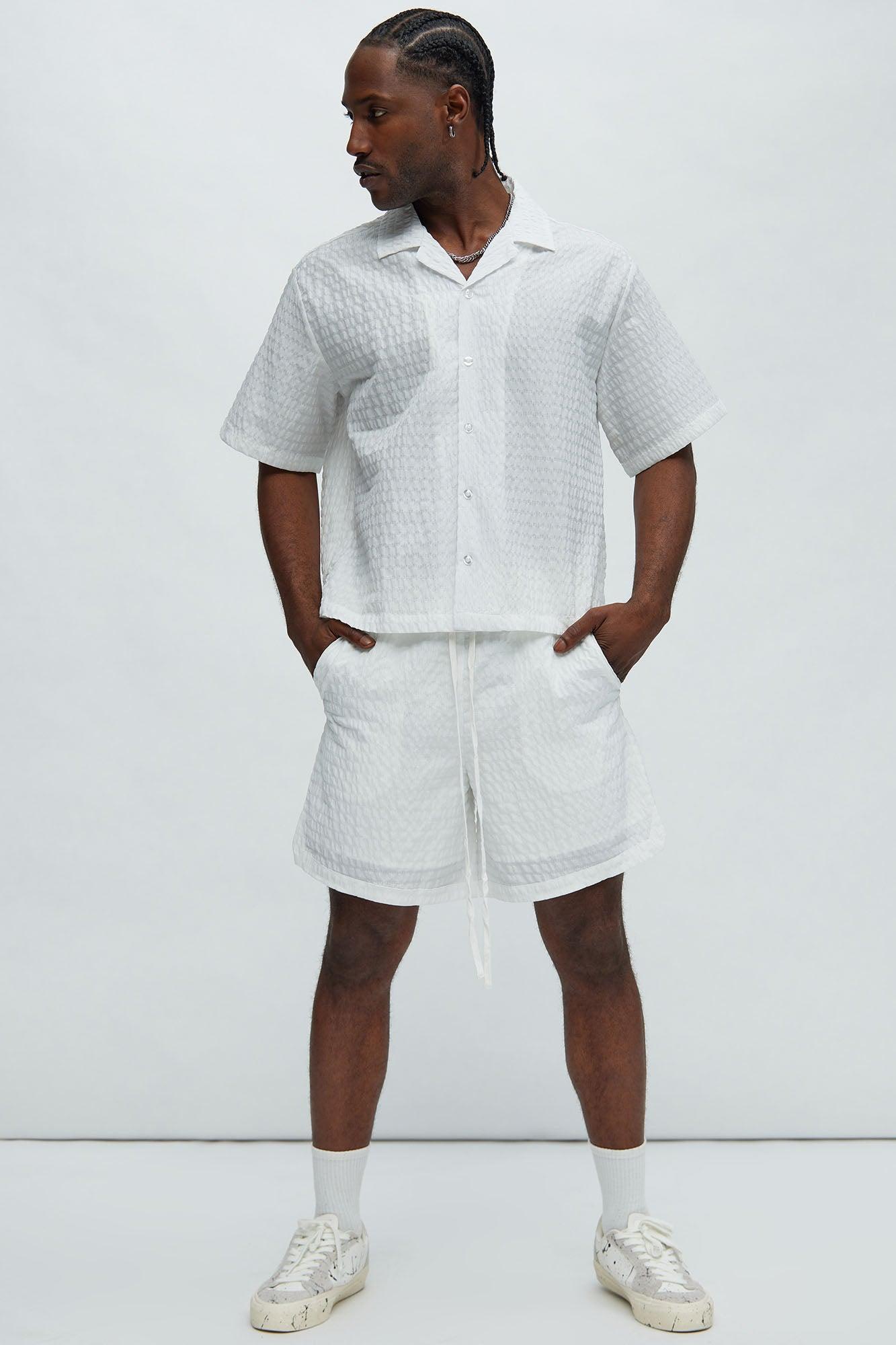 Sierra Textured Shirt - White Product Image