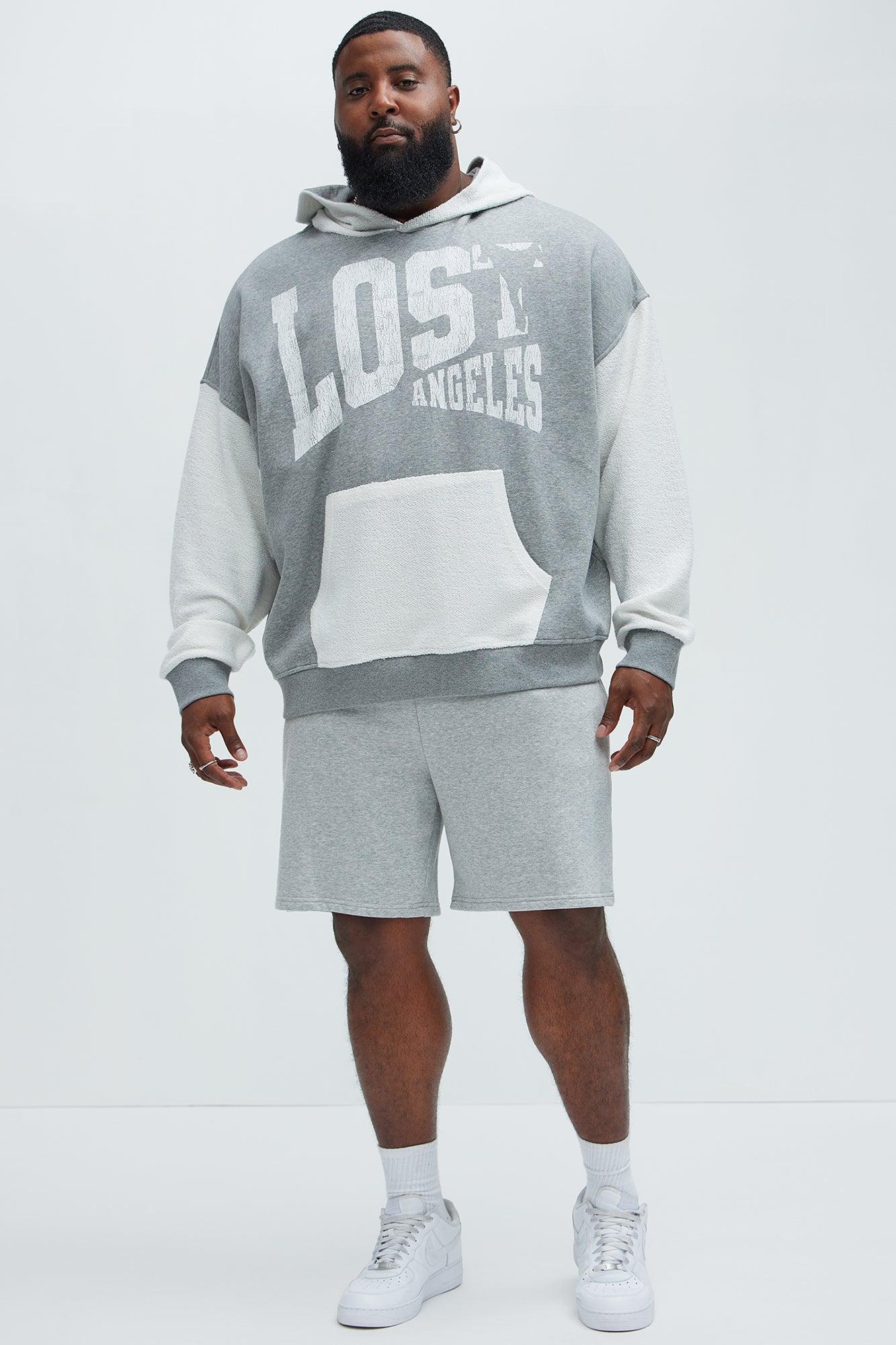 Lost Angeles Oversized Hoodie - Cream/combo Product Image