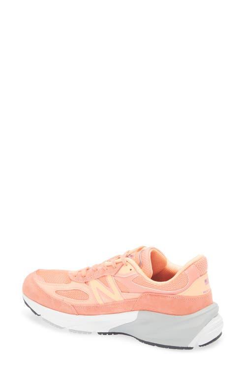 New Balance Gender Inclusive Made in USA 990v6 Sneaker in Sunrise/Purple at Nordstrom, Size 7 Women's Product Image