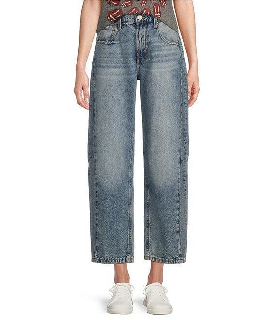 Lucky Brand High-Rise Ankle Length Barrel Wide Leg Jeans Product Image