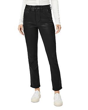 Womens Jolie Coated Straight-Leg Crop Pants Product Image
