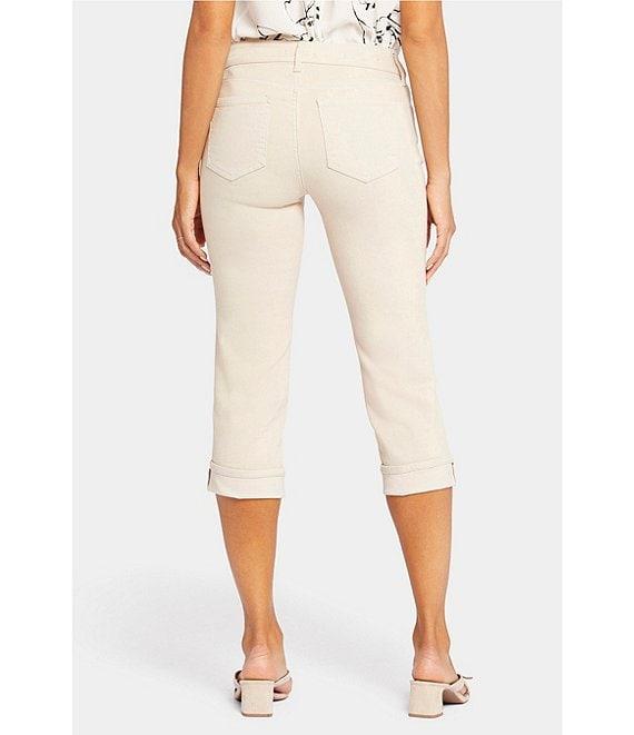 NYDJ Petite Size Marilyn Cuffed Cool Embrace® Capri Denim Jeans Product Image