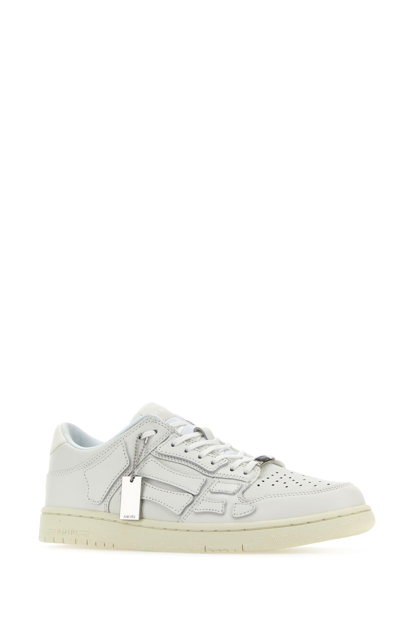 AMIRI Skell Logo Detailed  Low In White Product Image