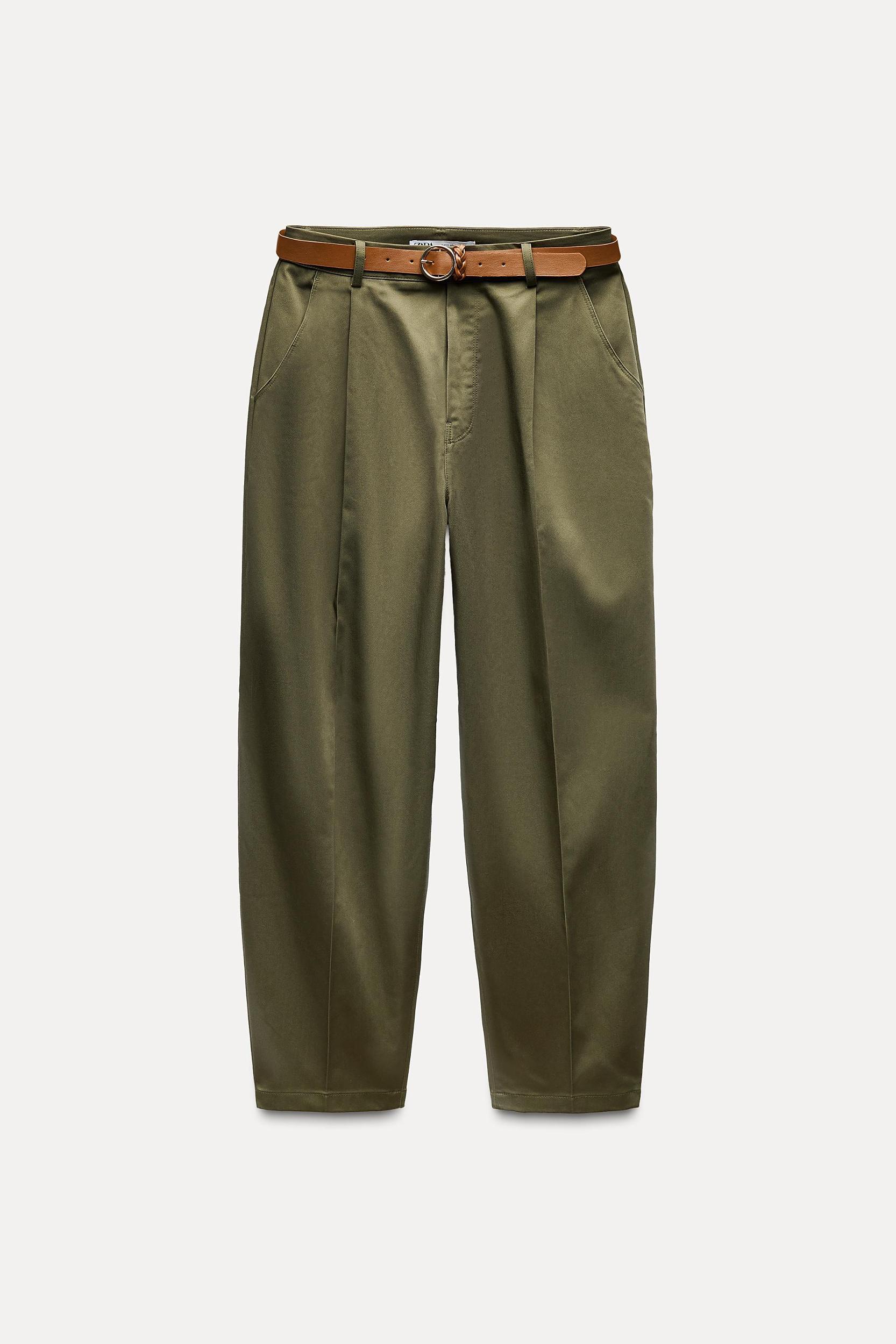 BAGGY BELTED CHINO PANTS Product Image