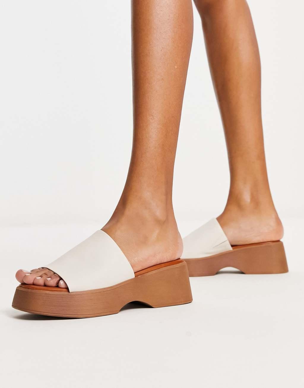 Yassu Other White Leather Women's Platform Sandals | ALDO US Product Image