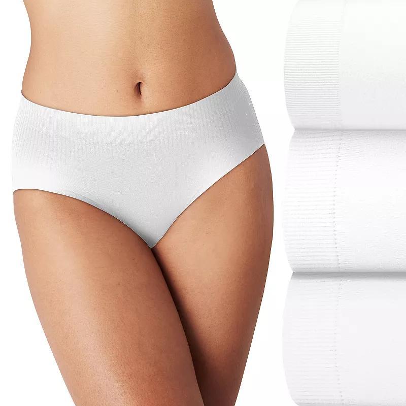 Bali Comfort Revolution 3-Pack Modern Seamless Brief Underwear DFMSB3, Women's, Size: 6, White White White Product Image