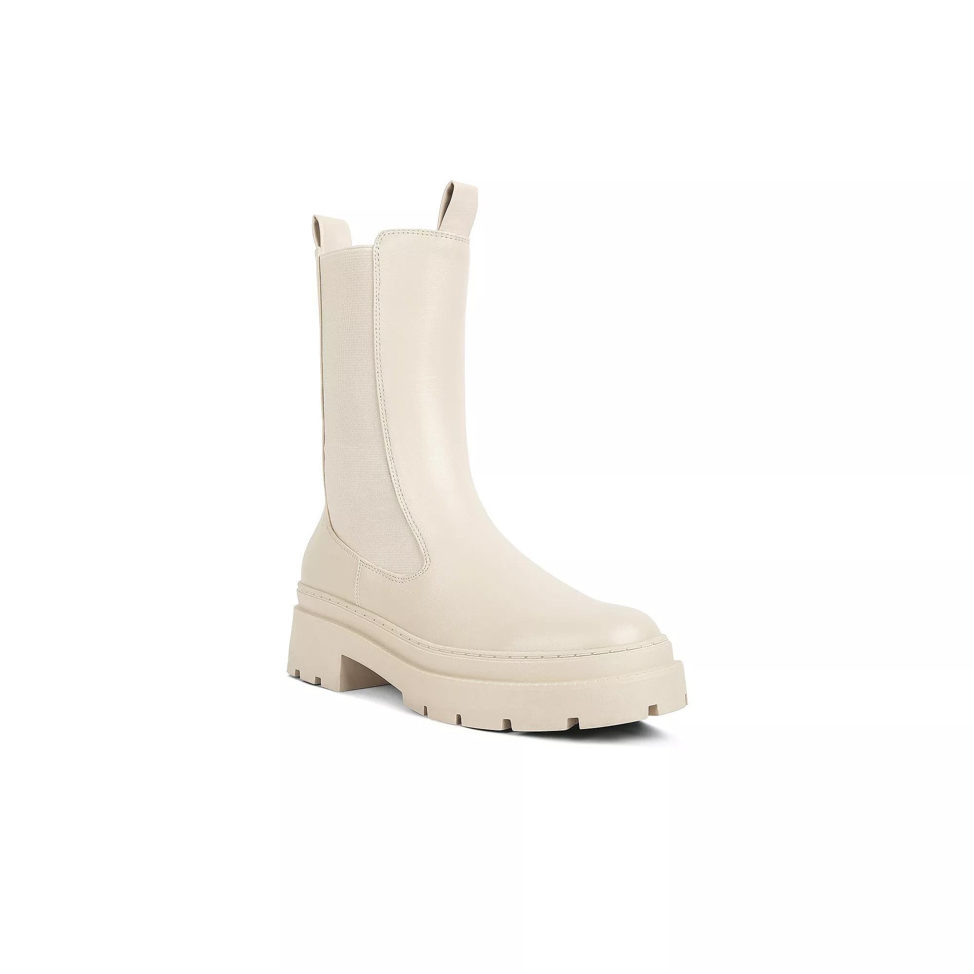 London Rag Jolt Women's Chelsea Boots, Size: 6, Beige Product Image