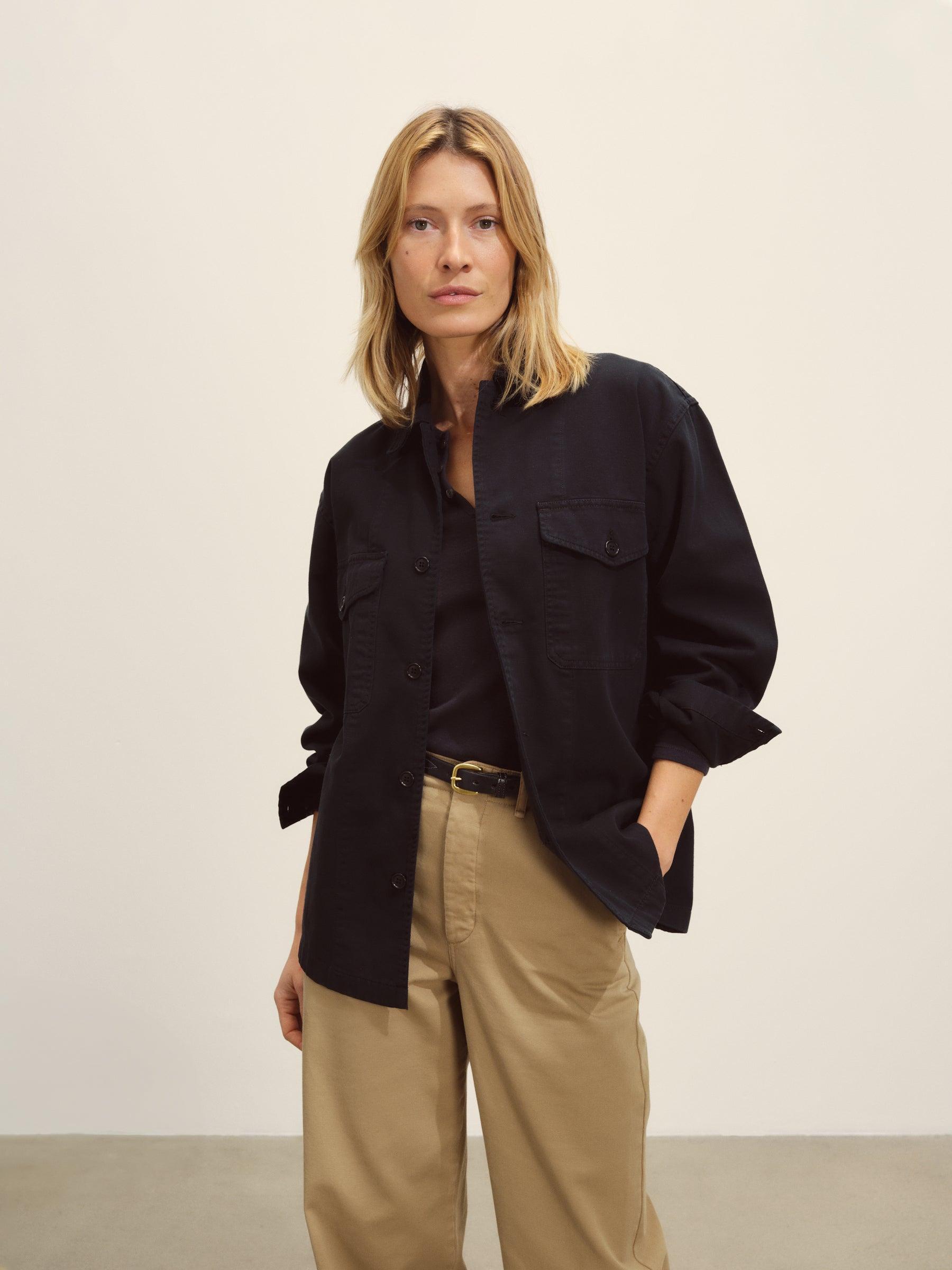 Black Baja Twill Field Shirt Product Image