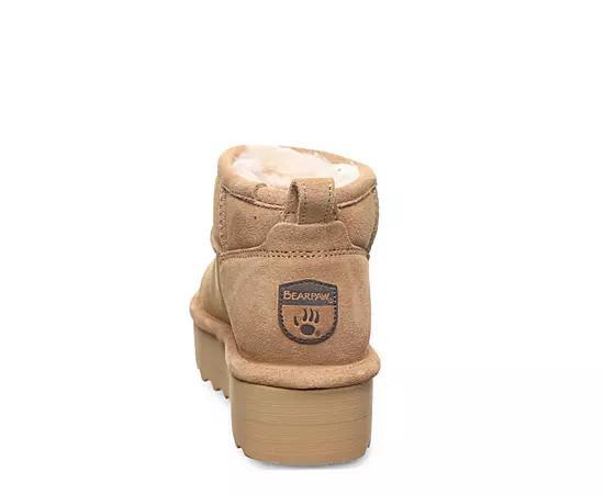 Bearpaw Retro Shorty Women's Suede Winter Boots, Size: 10, Iced Brown Solid Product Image