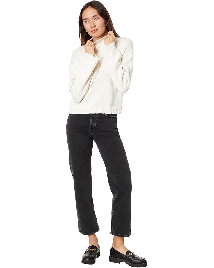 Mock Neck Stripe Sweater Product Image