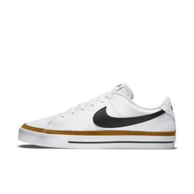 Nike Men's Court Legacy Next Nature Casual Shoes in White/White Size 12 Leather/Canvas Product Image