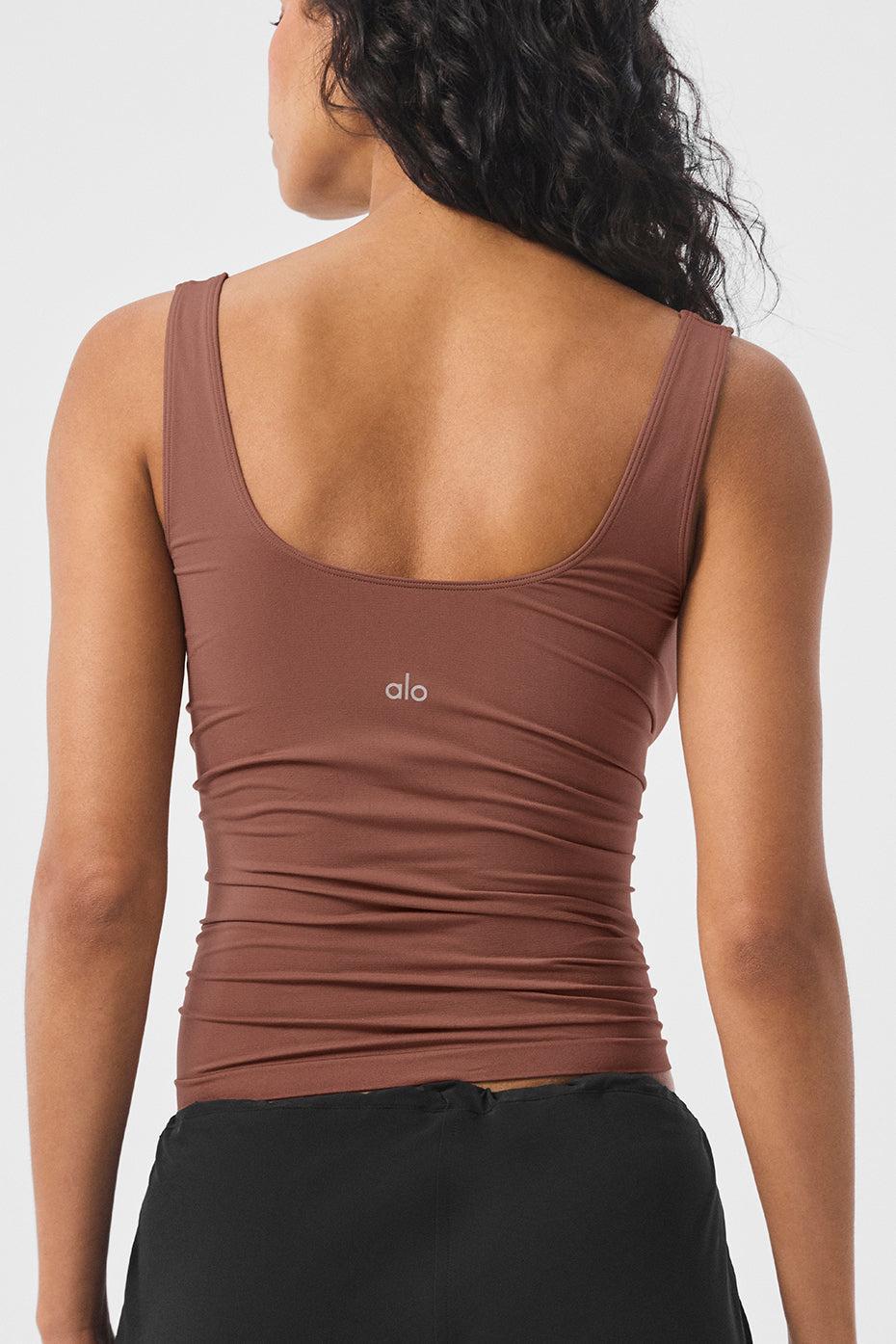 Sheer Glow Tank - Chestnut Product Image