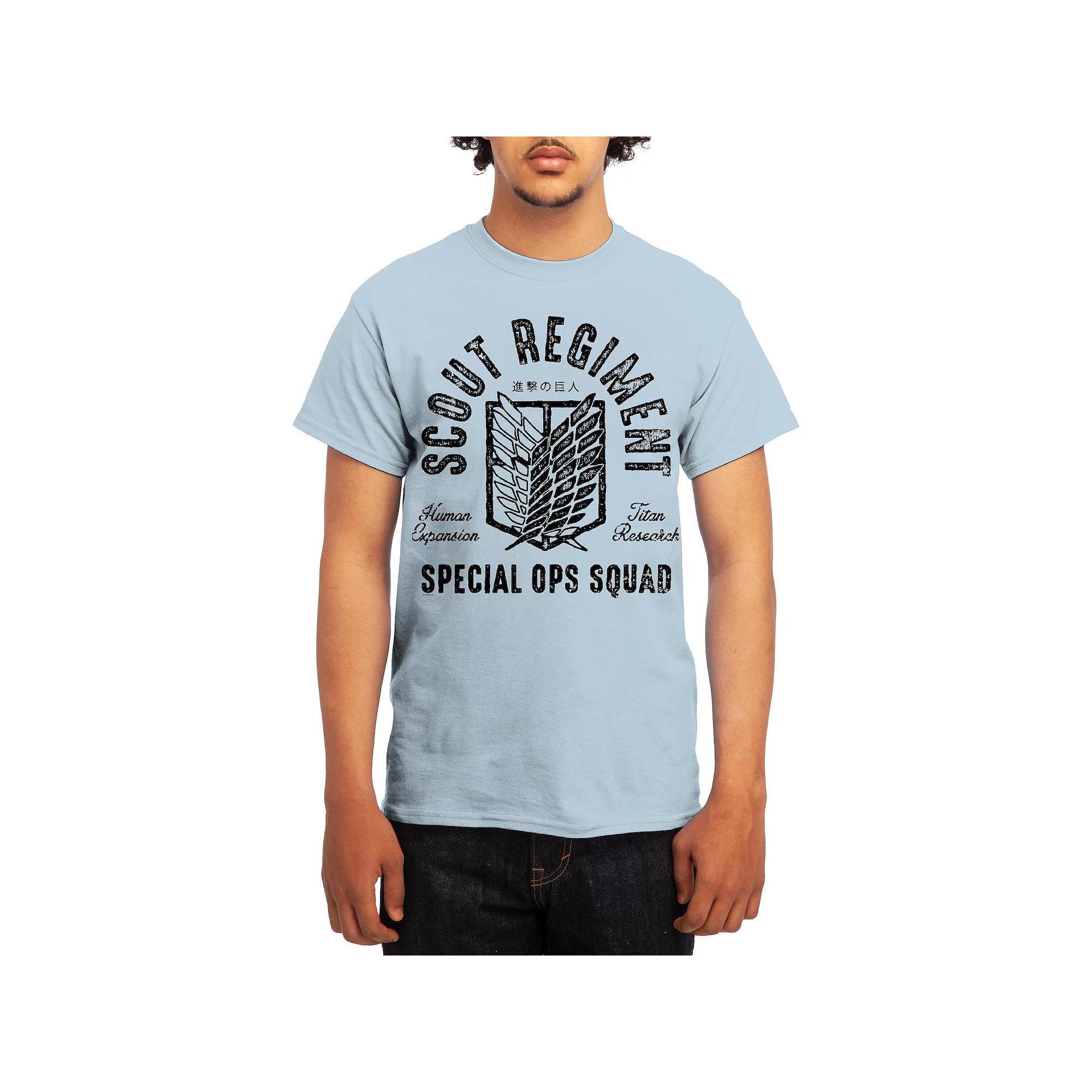 Men's Attack on Titan Eren & Titan Tee, Size: Medium, Red Product Image