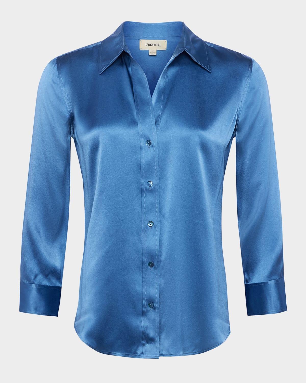 LAgence Dani Silk Charmeuse Blouse Product Image