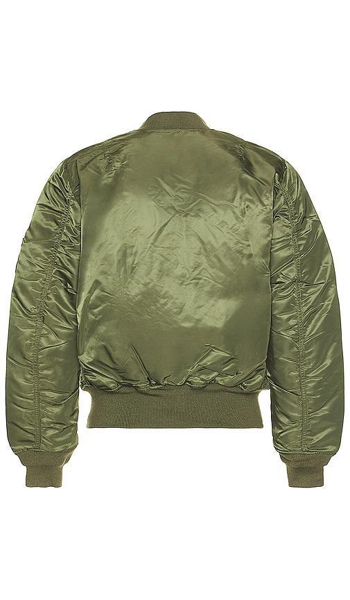 ALPHA INDUSTRIES MA-1 Blood Chit Bomber Jacket in Green Product Image