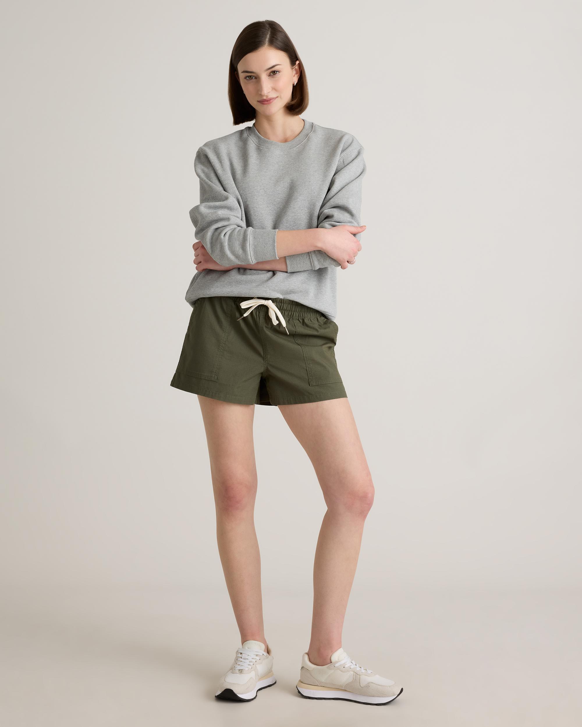 Quince | Women's Organic Stretch Ripstop Shorts Size XL, Cotton Product Image